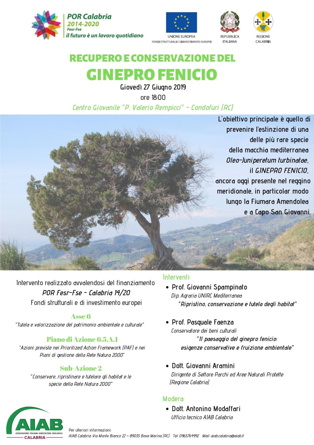 Locandina dell'evento di giovedì 26 Giugno 2019